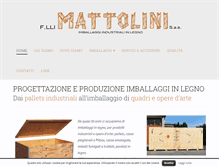 Tablet Screenshot of fratellimattolini.it